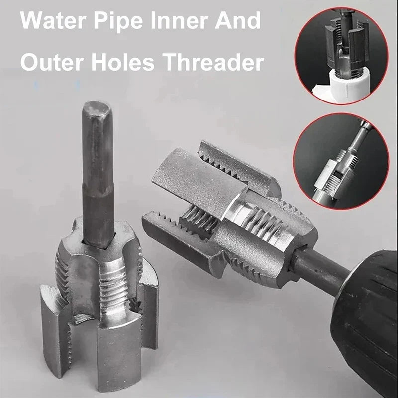 2 Pack PVC Pipe Threader 1/2 and 3/4