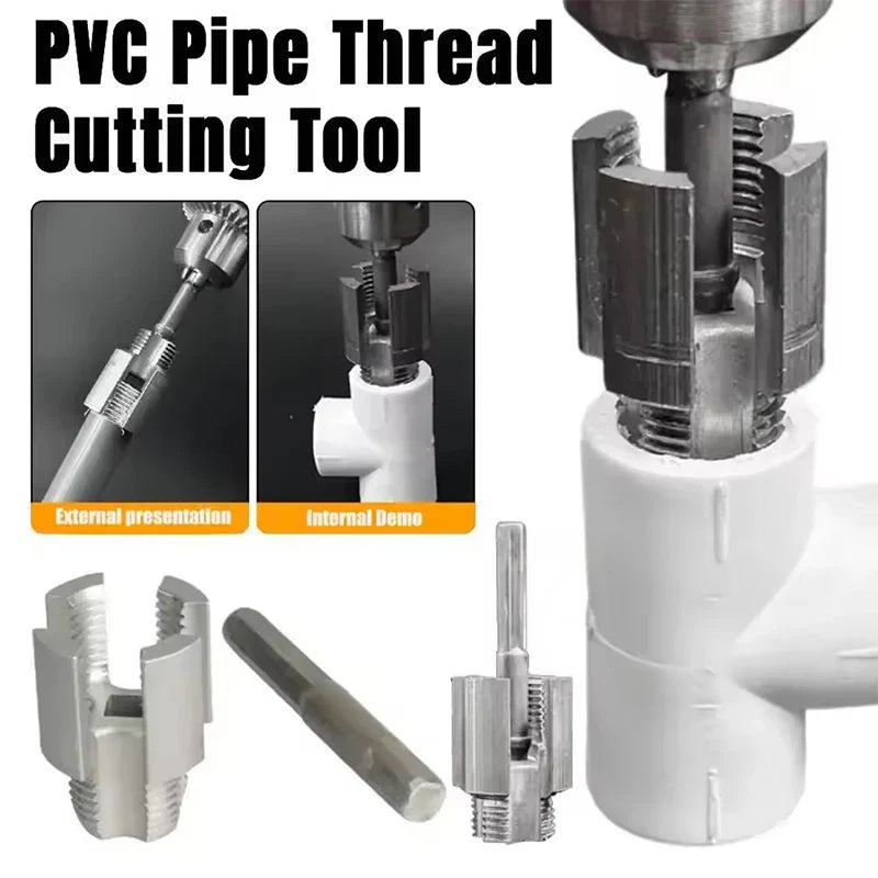 2 Pack PVC Pipe Threader 1/2 and 3/4