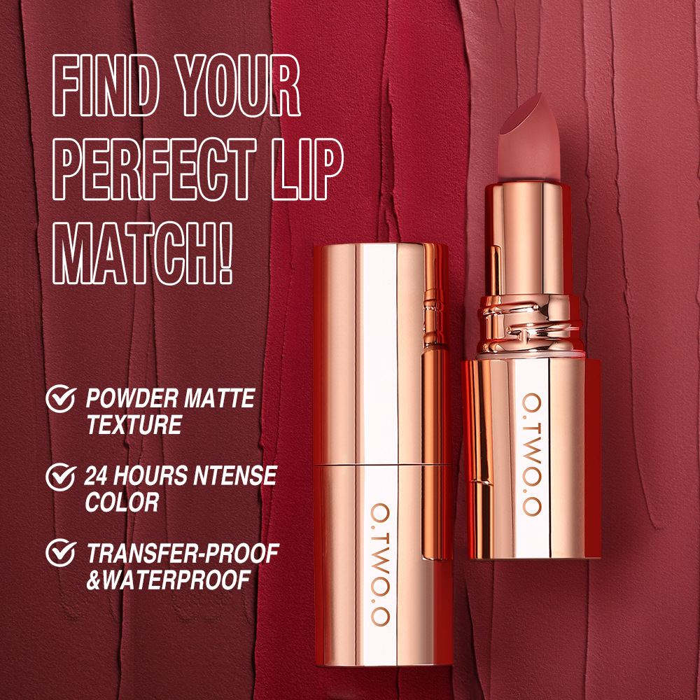 O.TWO.O Misty Kiss Color-Lock Velvet Matte Lipstick